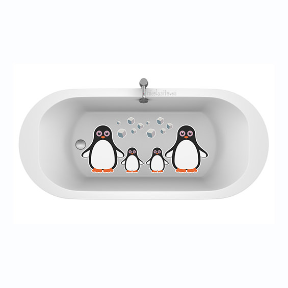 vinilos infantiles antideslizantes baneras pinguinos negro - Hoe ik me voorbereid op twee kinderen