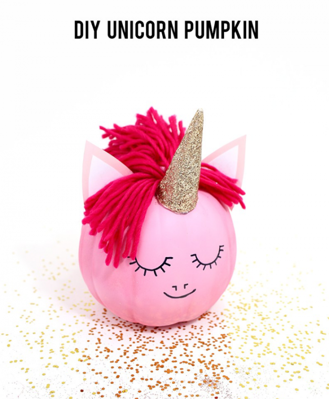 DIY decorate pumpkin - unicorns & fairytales