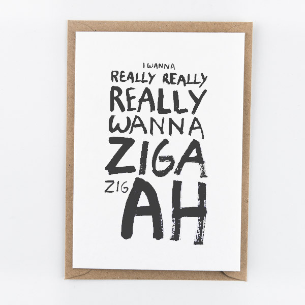 Studio Flash Zig ah zig postkaart - Webshoptip | Wander & Co, leuke lifestyle producten  (+WIN)