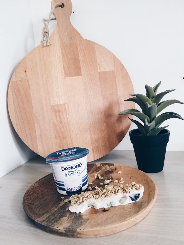 Frozen yoghurt granola bar recept unicorns & fairytales