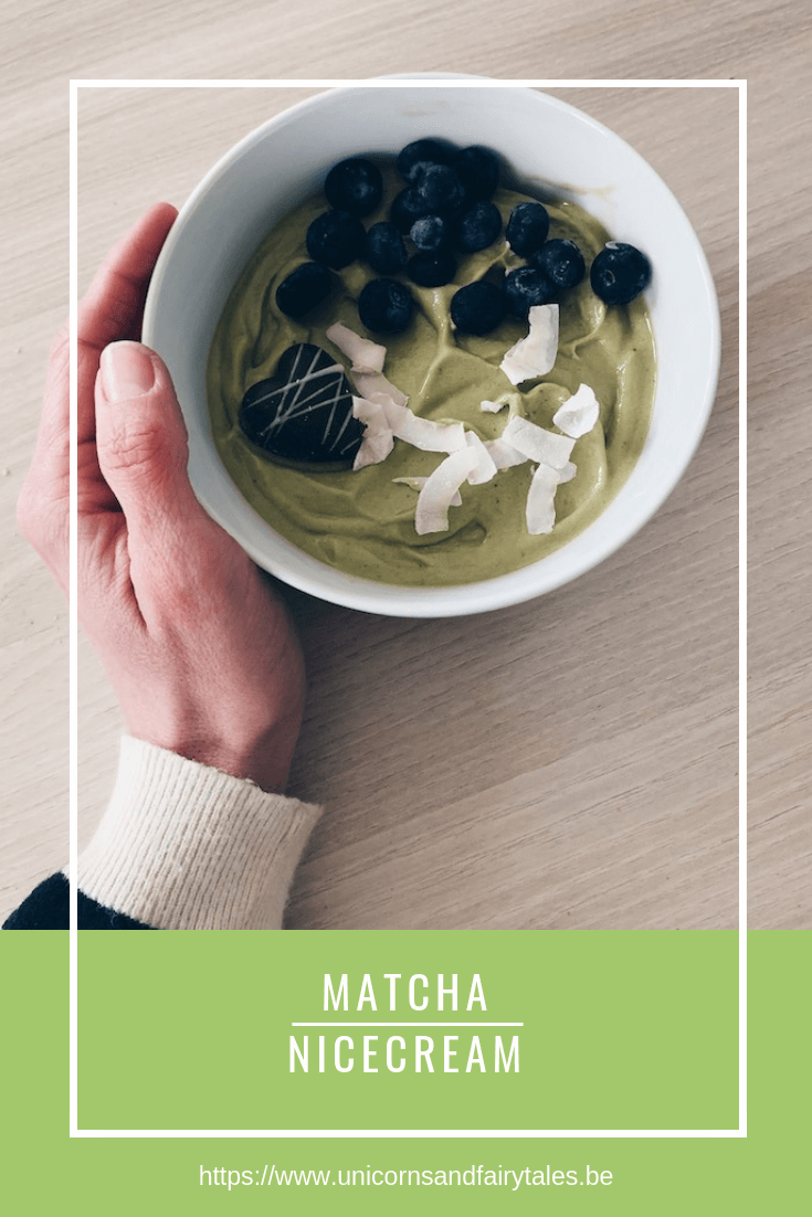 matcha nicecream bowl - unicorns & fairytales