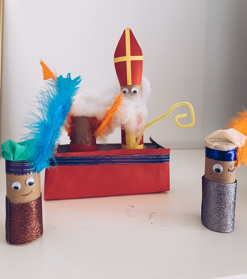 Sinterklaas knutselen wc-rolletjes - unicorns & fairytales