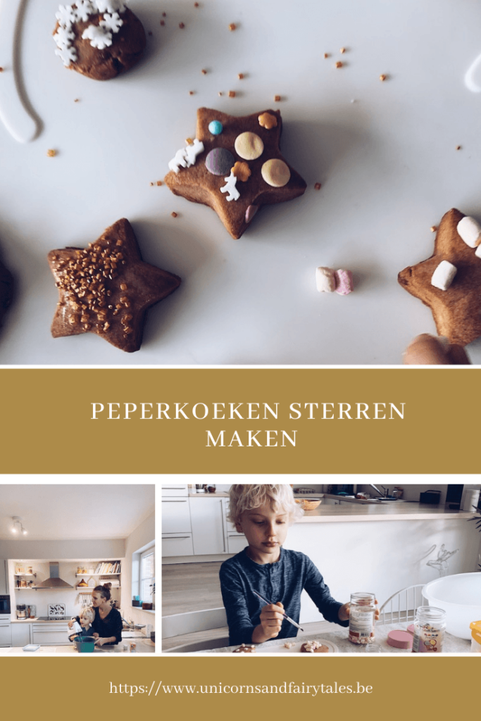 peperkoeken sterren maken - unicorns & fairytales