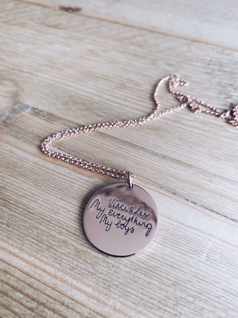 ketting met vingerafdruk - unicorns & fairytales