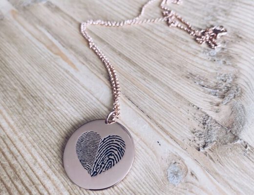 ketting met vingerafdruk - unicorns & fairytales