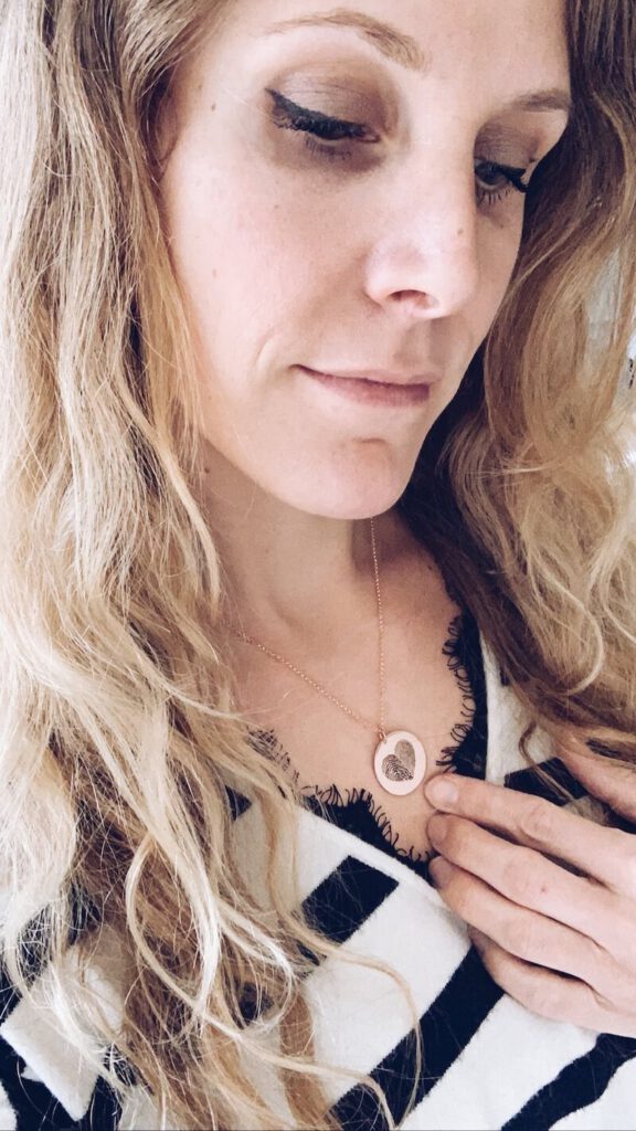 ketting met vingerafdruk - unicorns & fairytales