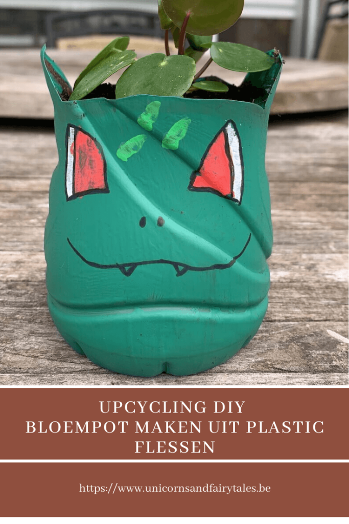 bloempotje uit plastic maken - unicorns & fairytales