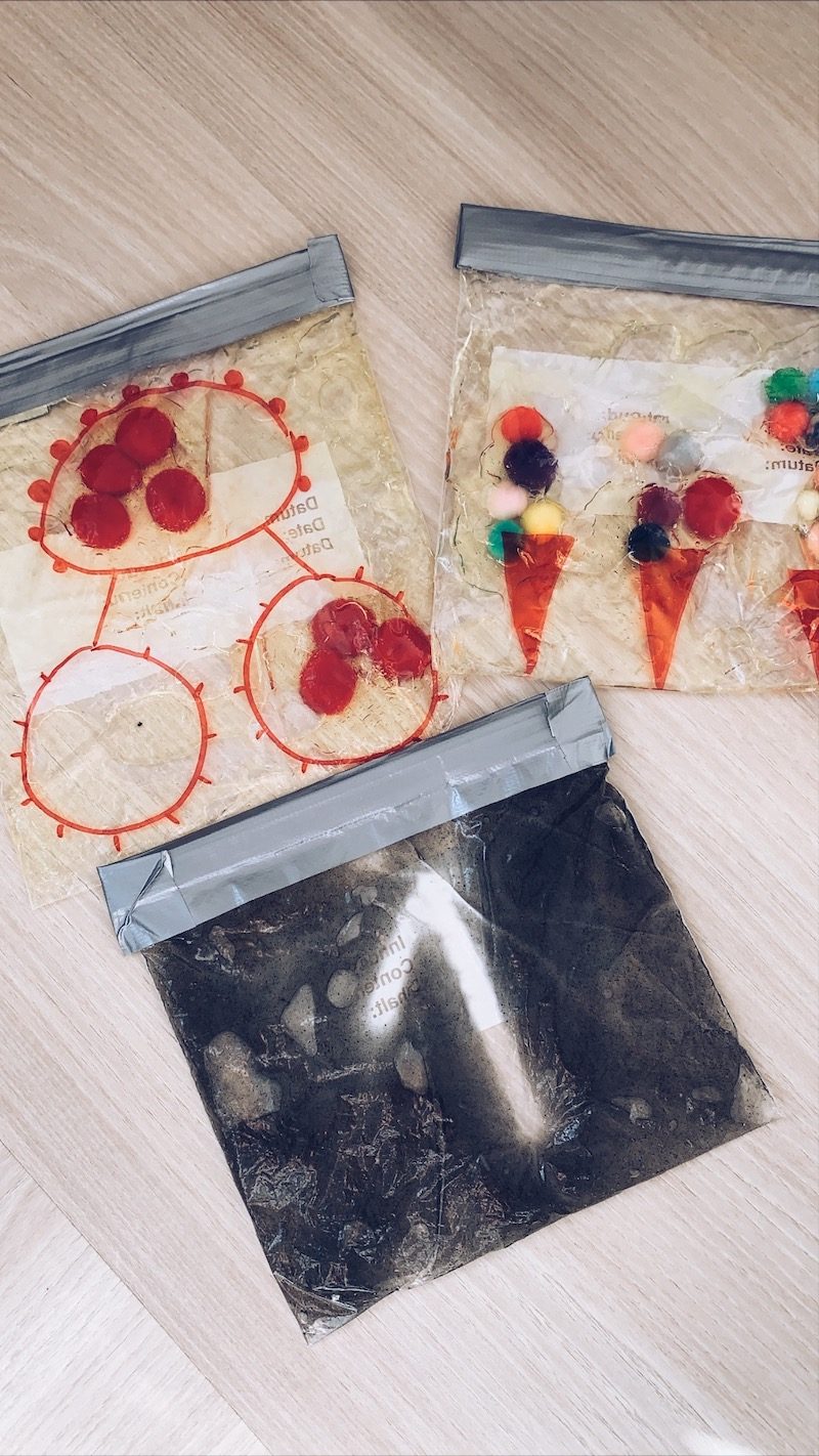 sensory bags splitsingen - unicorns & fairytales