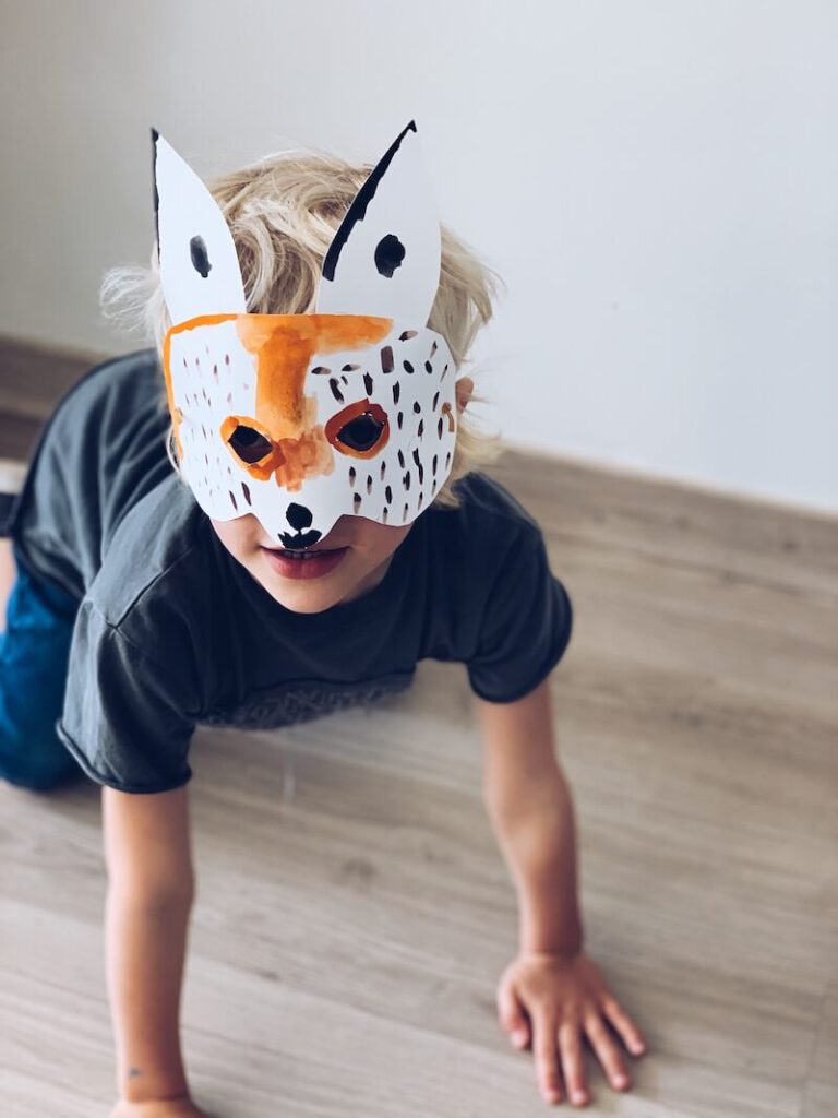 masker van een eierdoos vossenmasker - unicorns & fairytales