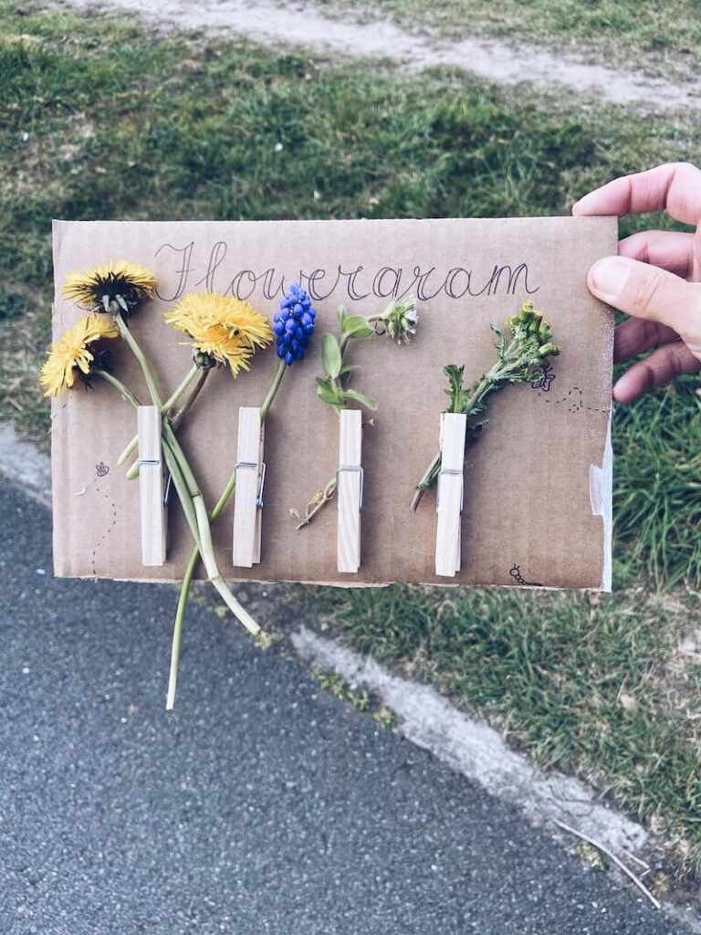 Flowergram maken met kinderen - unicorns & fairytales