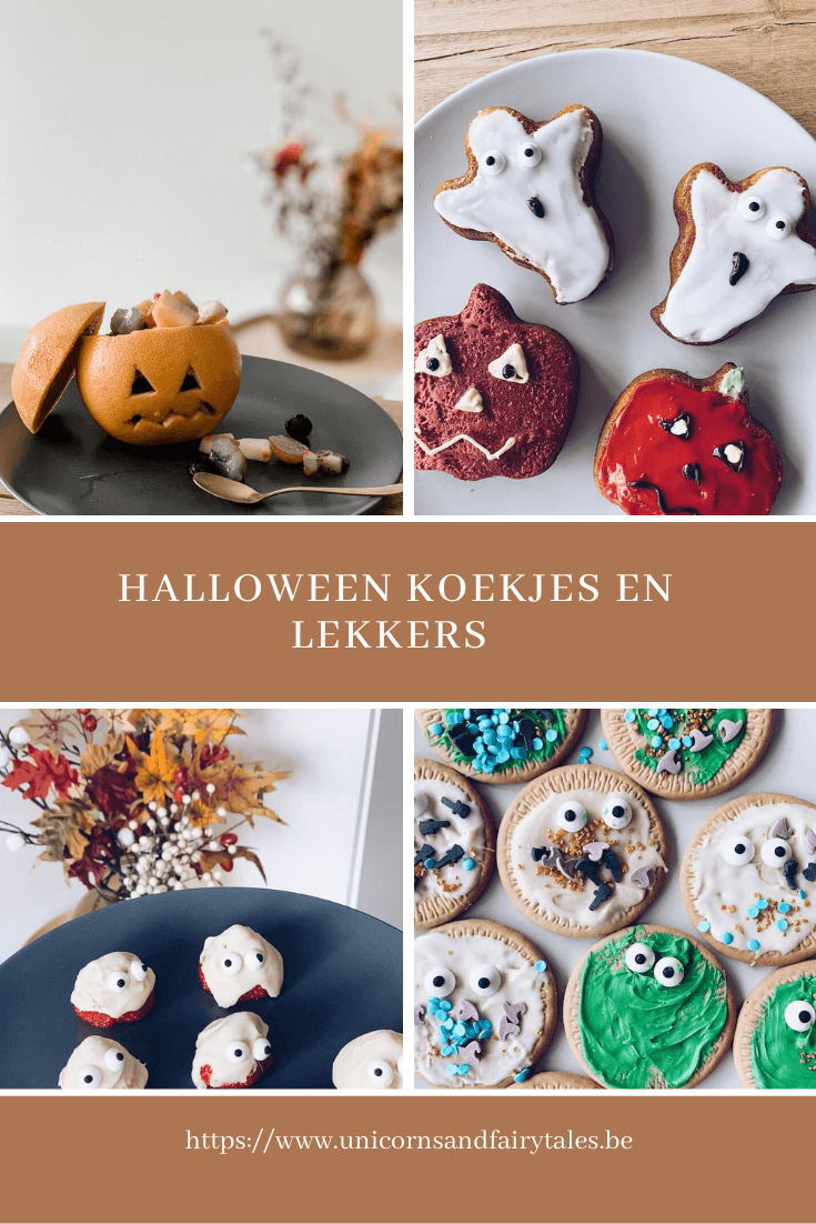 Halloween koekjes en cake - unicorns & fairytales