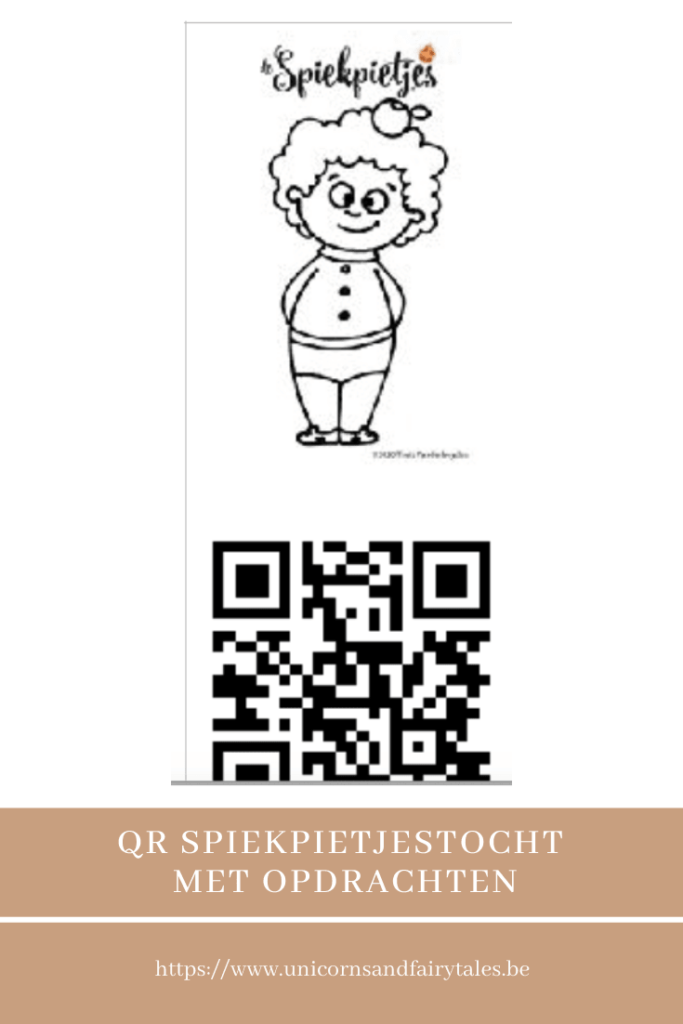 QR-codes thema Sint - unicorns & fairytales