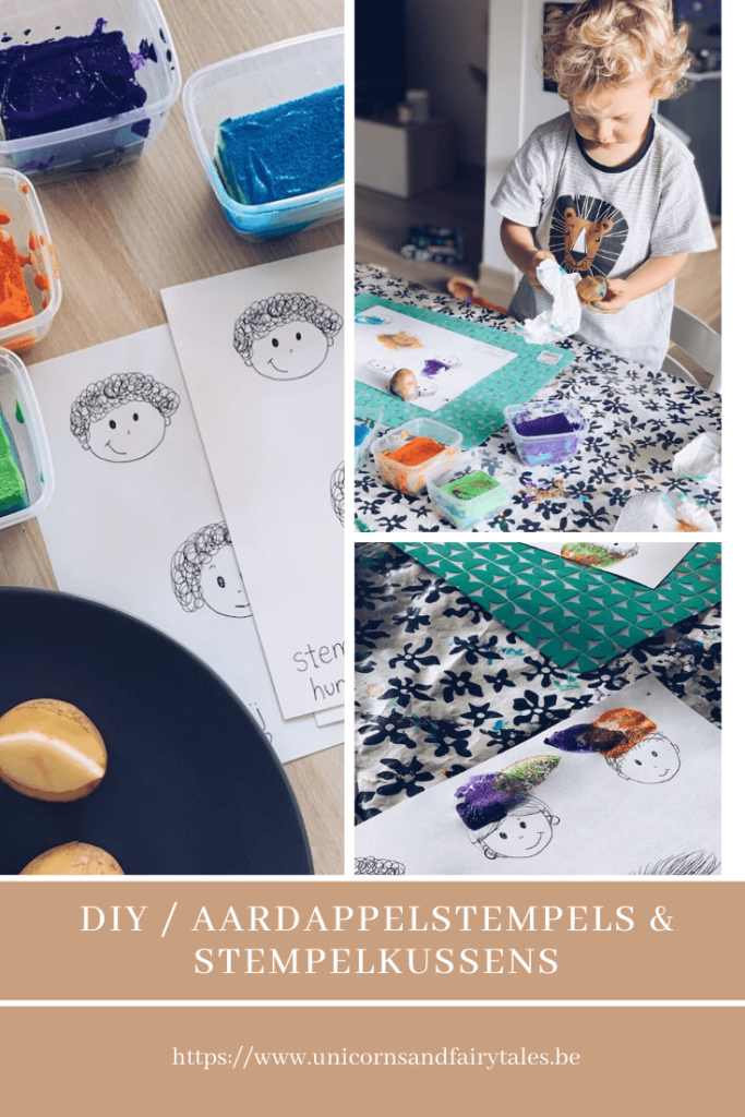 aardappelstempels maken - unicorns & fairytales