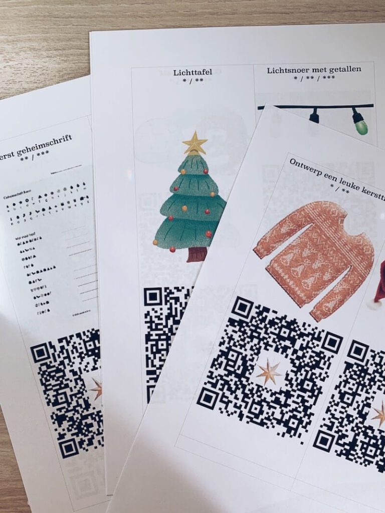 QR winteropdrachten voor kinderen -unicorns & fairytales