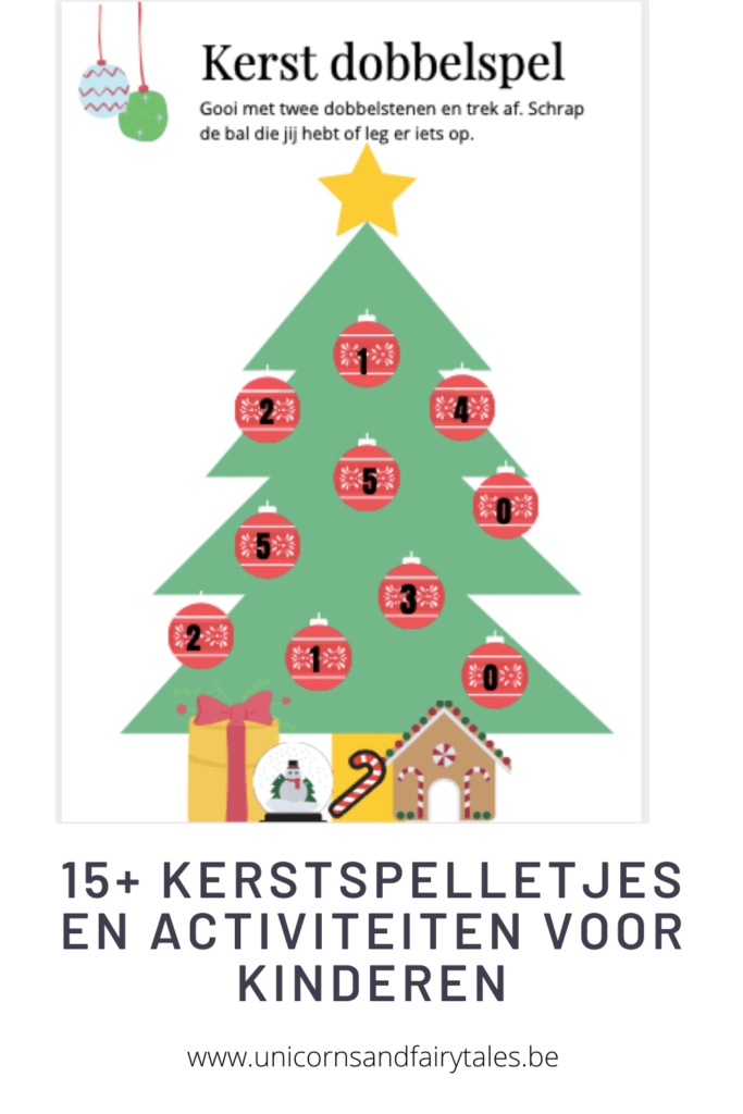 kerstspelletjes kinderen - unicorns & fairytales