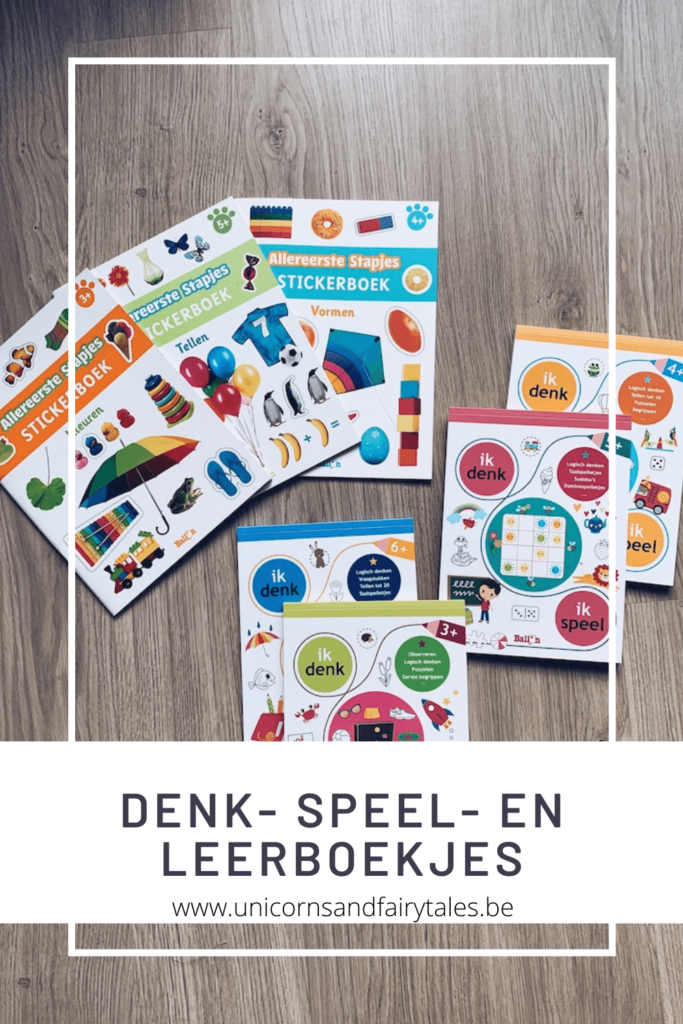 speel en leer boekjes stickerboeken - unicorns & fairytales