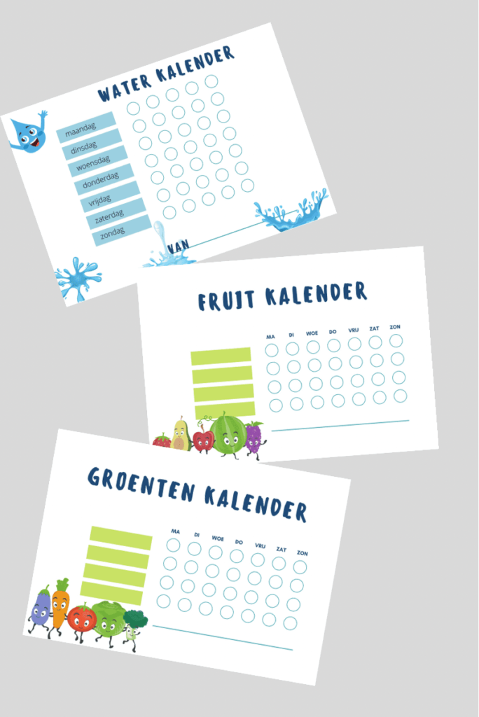 motivatiekalender waterkalender - unicorns & fairytales