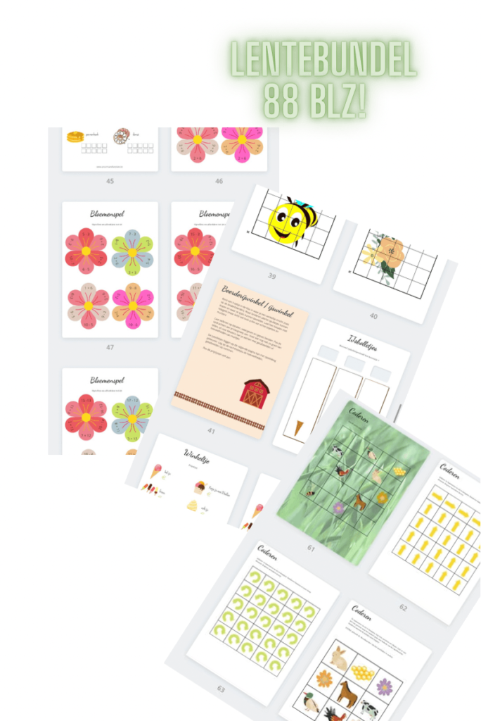 printables thema lente insecten en kriebelbeestjes - unicorns & fairytales