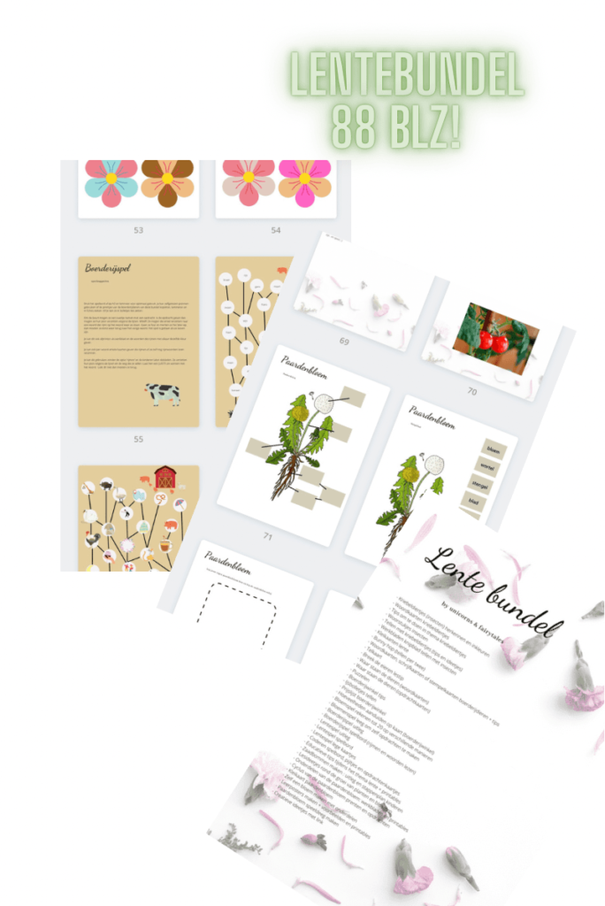 printables thema lente insecten en kriebelbeestjes - unicorns & fairytales