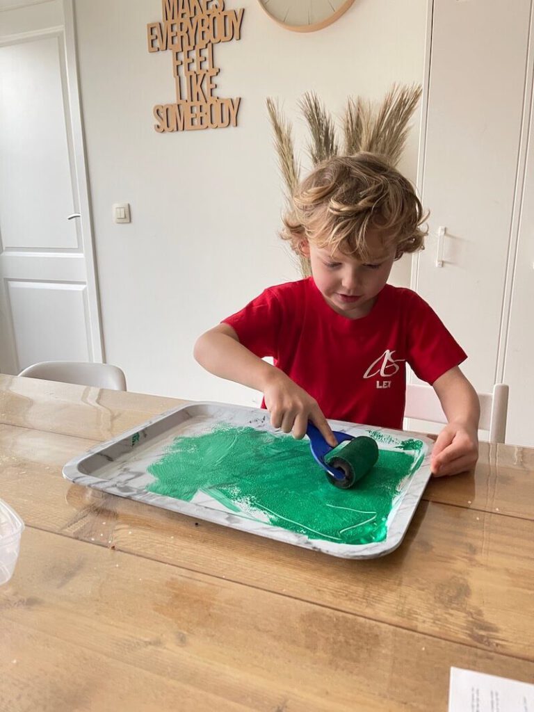 prints maken met kinderen - unicorns & fairytales