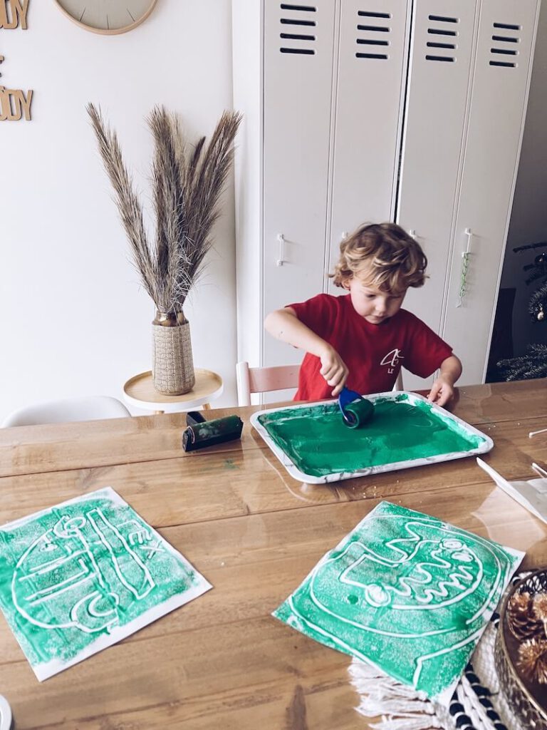 prints maken met kinderen - unicorns & fairytales