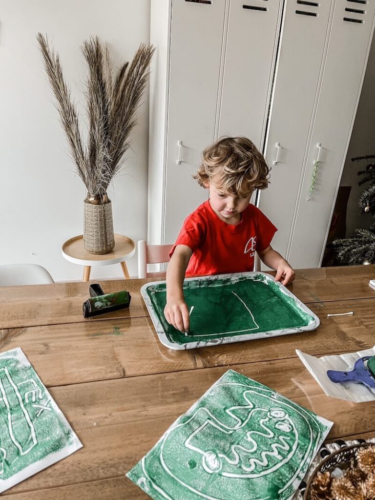 prints maken met kinderen - unicorns & fairytales