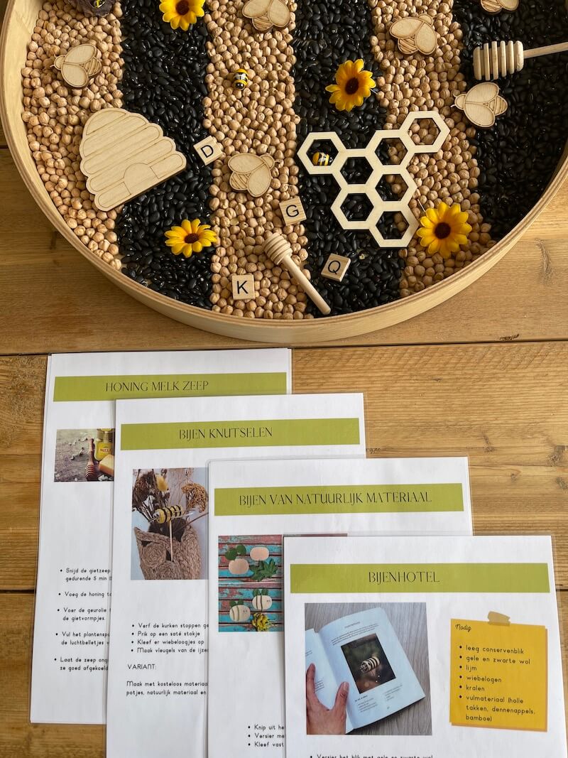 educatieve printables rond thema de bij - unicorns & fairytales